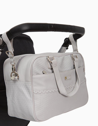 Changing Bag Ecopiel Rombos Grey Bimbipirulos