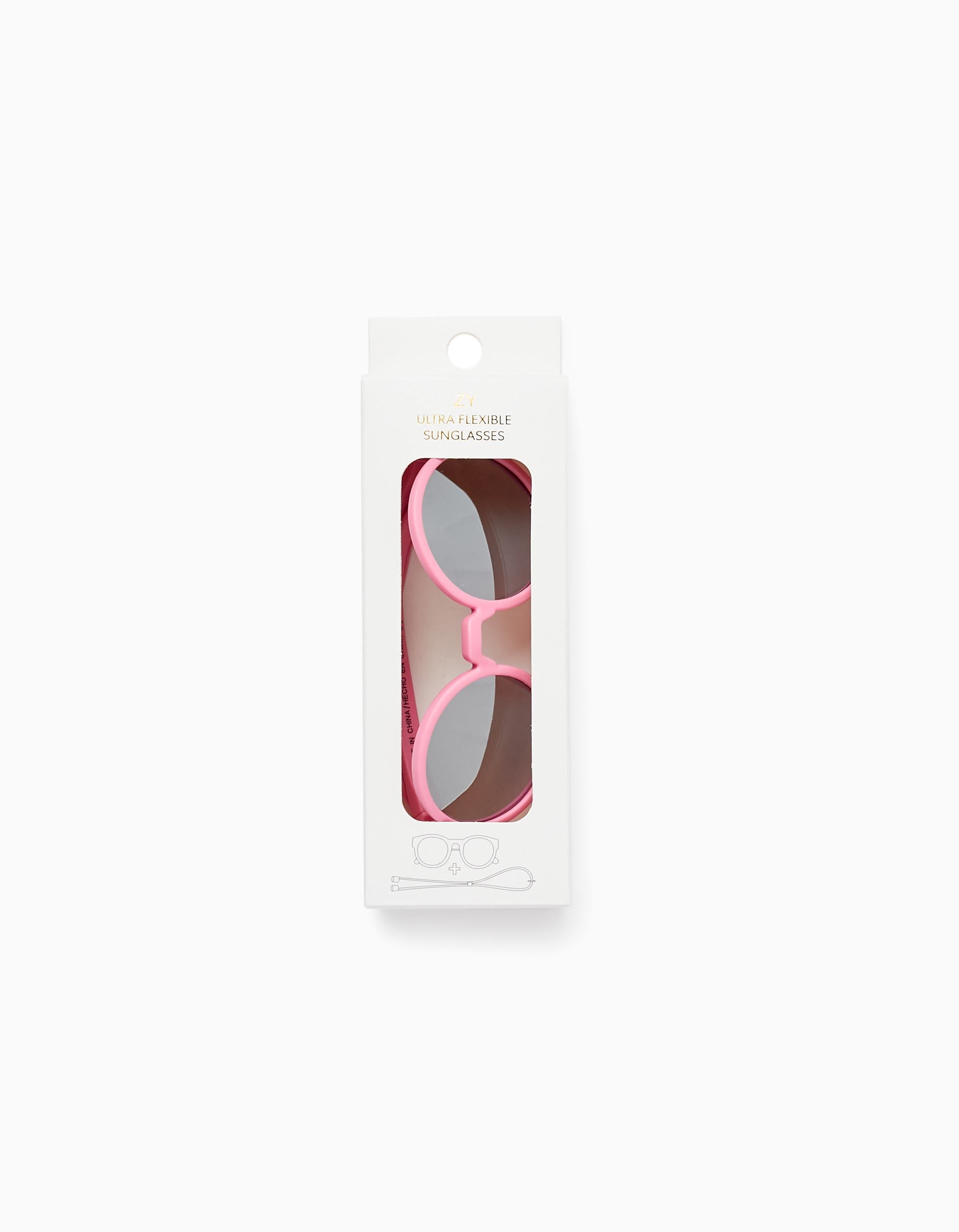 Flexible Sunglasses with UV Protection for Girls, Pink