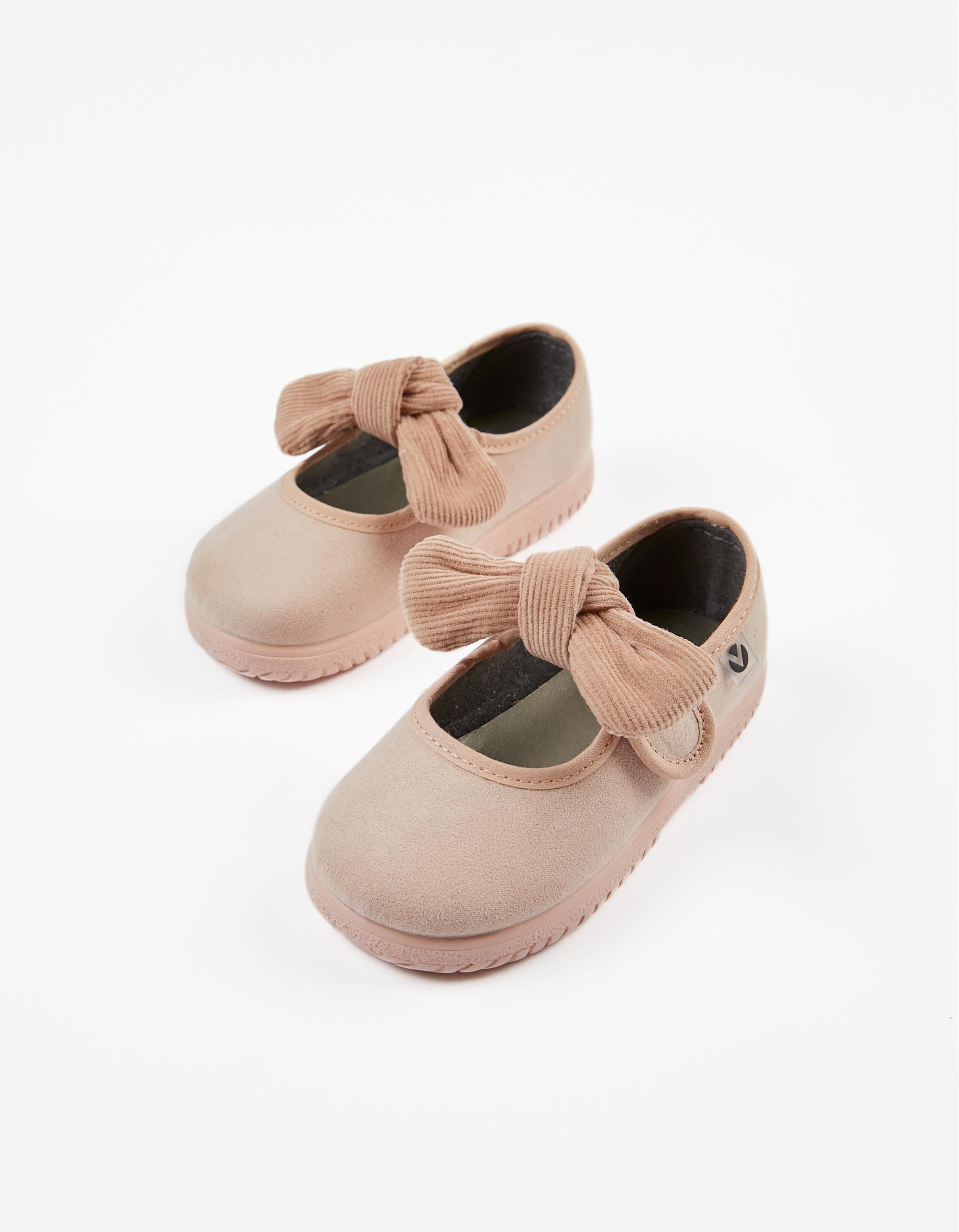 Ballet Pumps with Bow for Babies and Girls 'Victoria', Beige/Pink