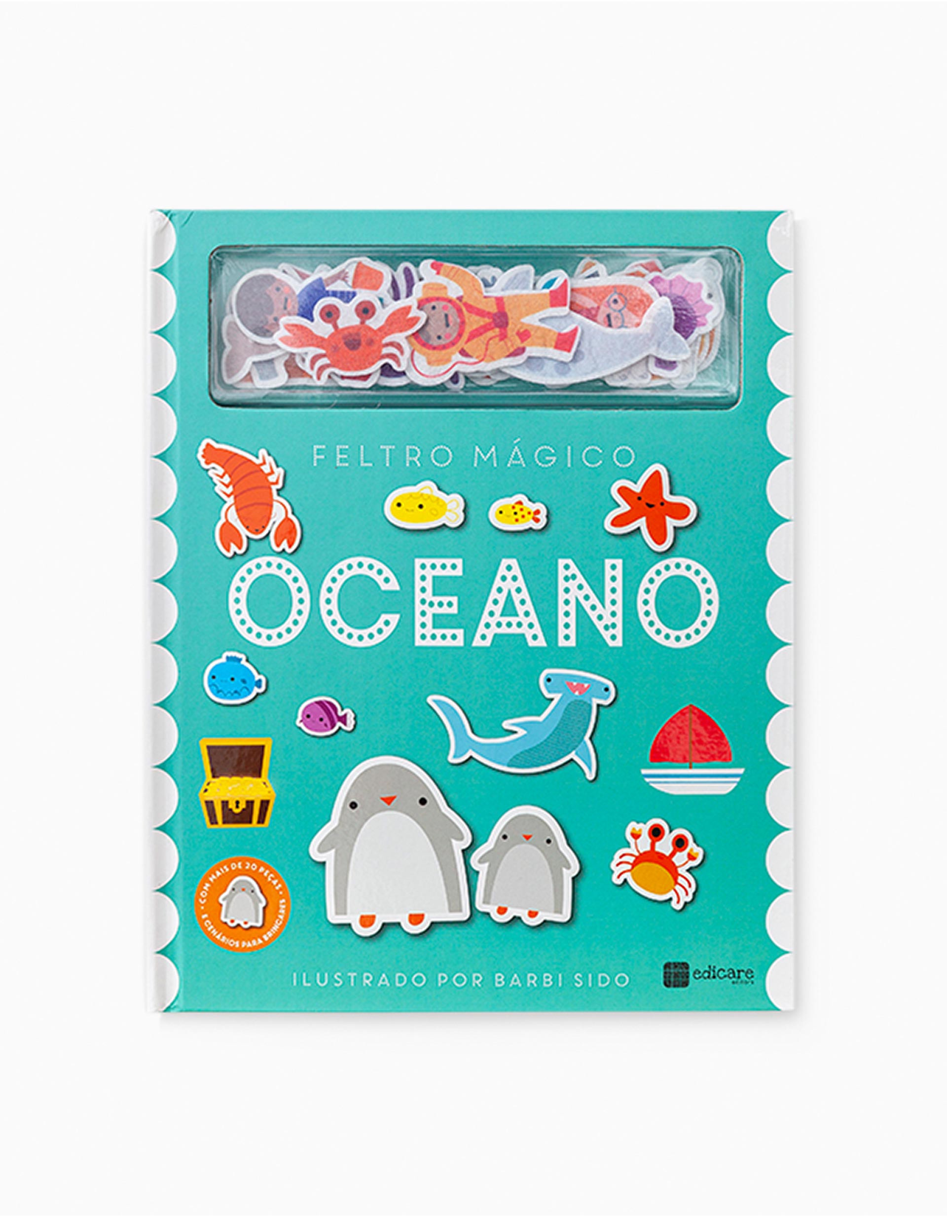Livro Feltro Mágico Oceano Edicare 4A+