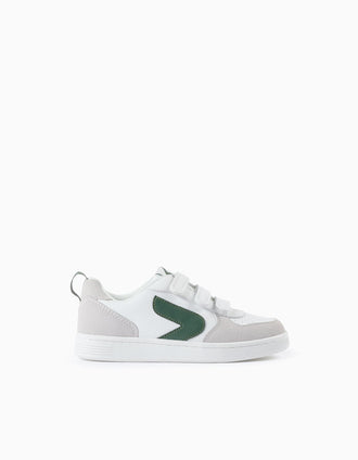 Baskets Enfant 'ZY Move', Blanc/Vert