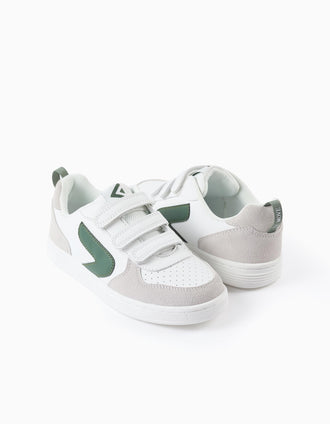 Baskets Enfant 'ZY Move', Blanc/Vert