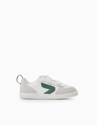 Baskets Bébé 'ZY Move', Blanc/Vert