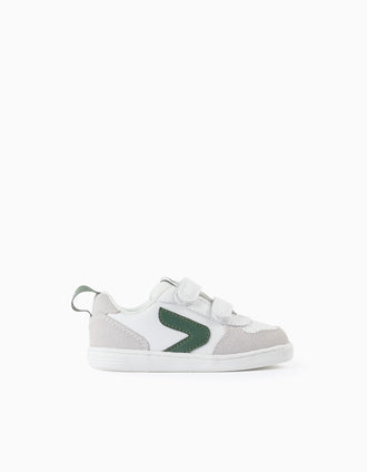 Baskets Bébé 'ZY Move', Blanc/Vert