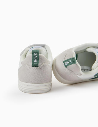 Baskets Bébé 'ZY Move', Blanc/Vert
