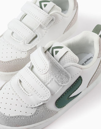 Baskets Bébé 'ZY Move', Blanc/Vert
