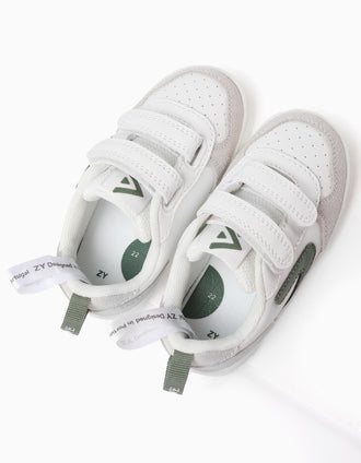 Baskets Bébé 'ZY Move', Blanc/Vert