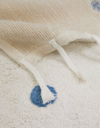 Tapete De Bolinhas Azul ZY Baby 90X150Cm