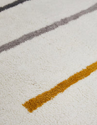 Alfombra a Rayas Gris/Amarillo ZY Baby 90X150Cm