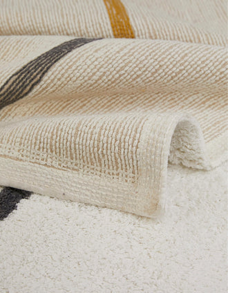 Alfombra a Rayas Gris/Amarillo ZY Baby 90X150Cm