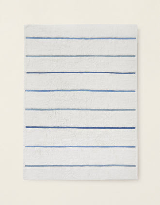 Tapete De Riscas Azul ZY Baby 150X200Cm