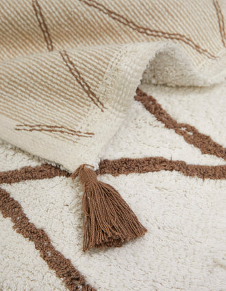 Brown Diamond Rug ZY Baby 90X150Cm