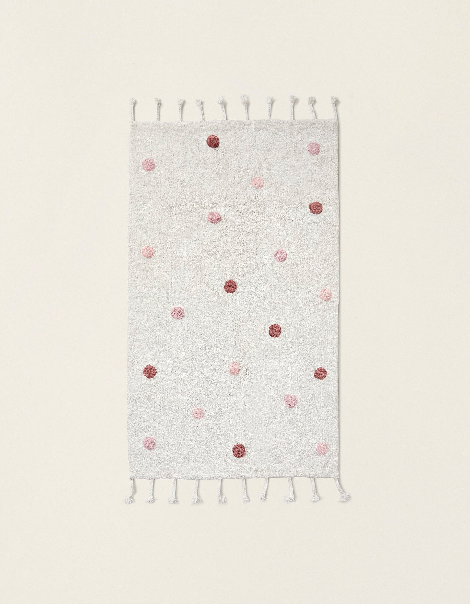 Pink Polka-Dot Rug ZY Baby 90X150Cm