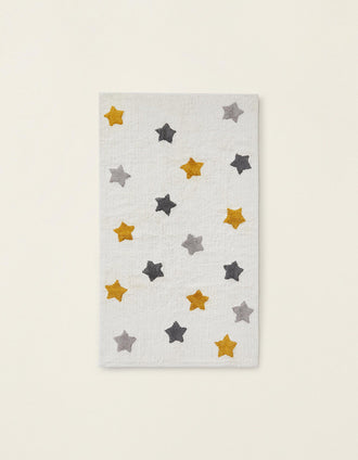 Alfombra con Estrellas Gris/Amarillo ZY Baby 90X150Cm