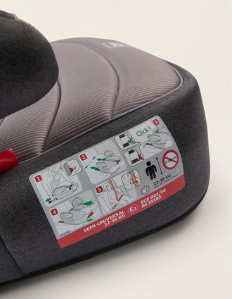 Assento Auto Elevatório Premium Easyfix Stripes Grey Zy Safe