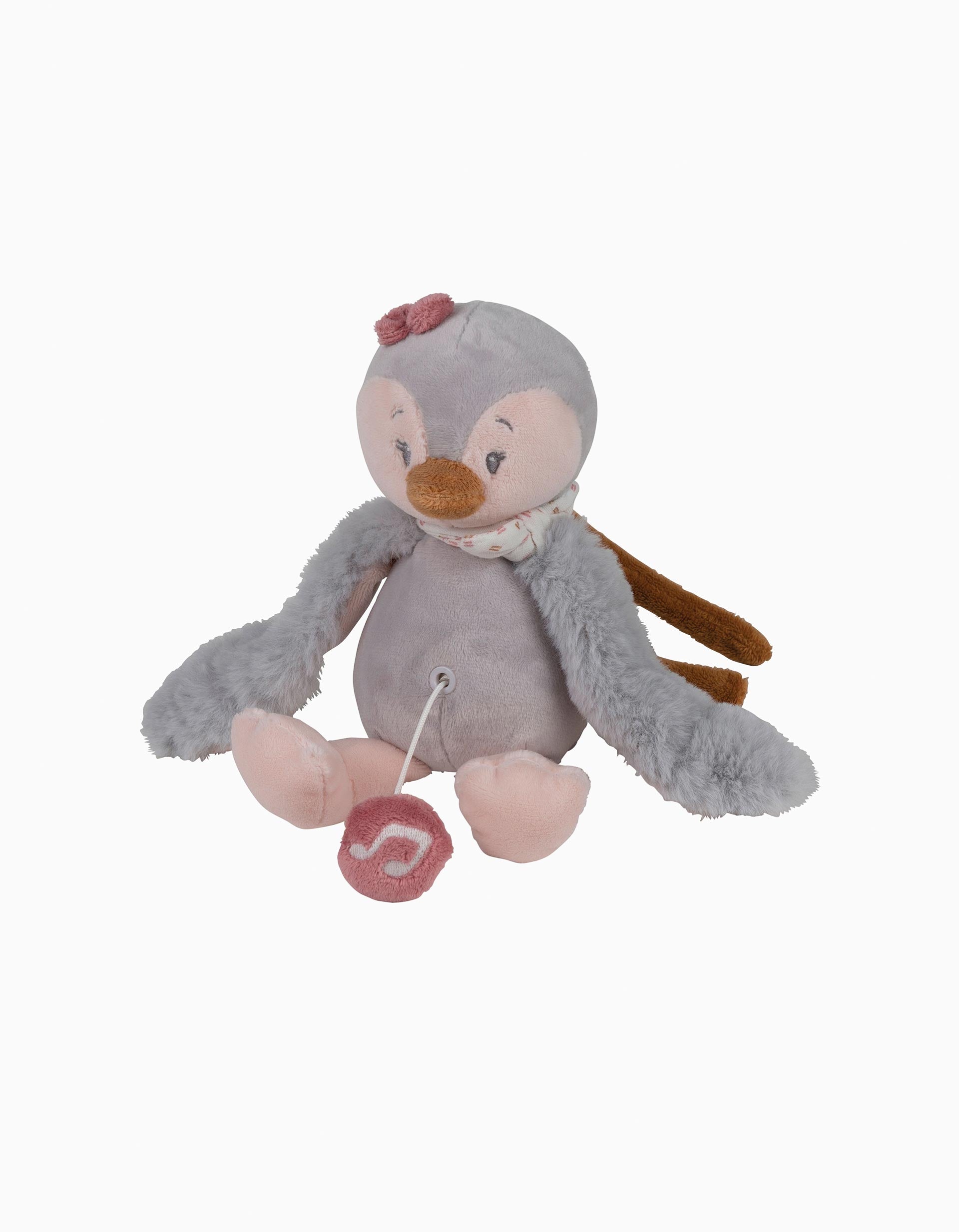 Mini Peluche Musical Sasha Penguin Nattou 23 cm