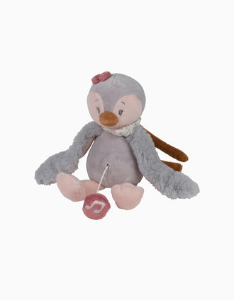 Mini Peluche Musical Sasha Penguin Nattou 23Cm