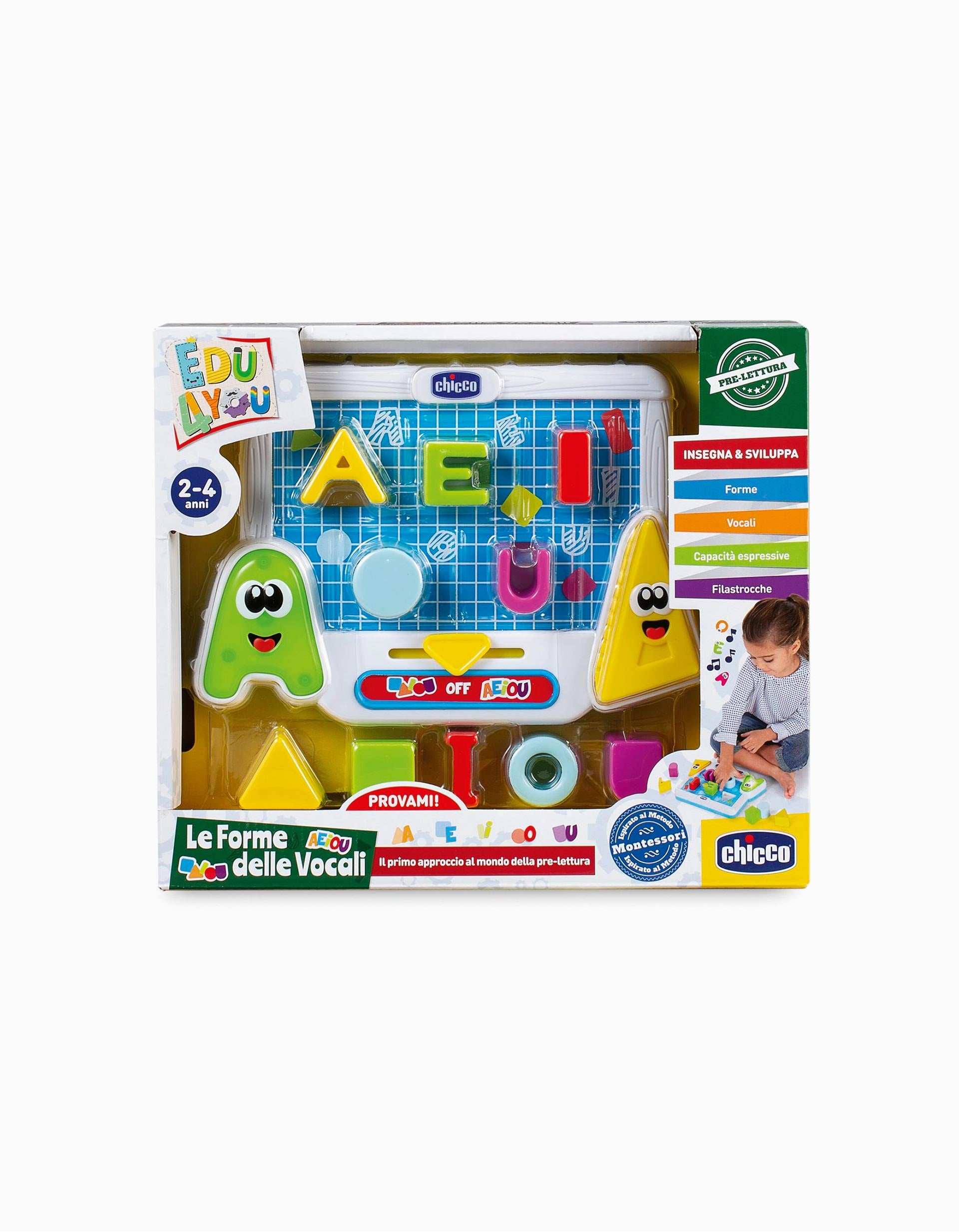 Edu4You Appredre les Formes et les Voyelles Chicco 2A+