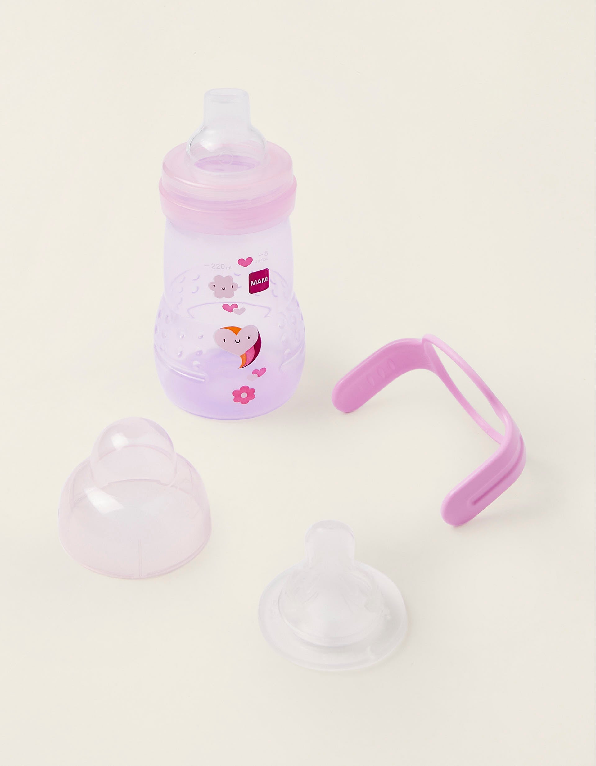 Winged Sippy Cup Pink 220ml Mam 4m+