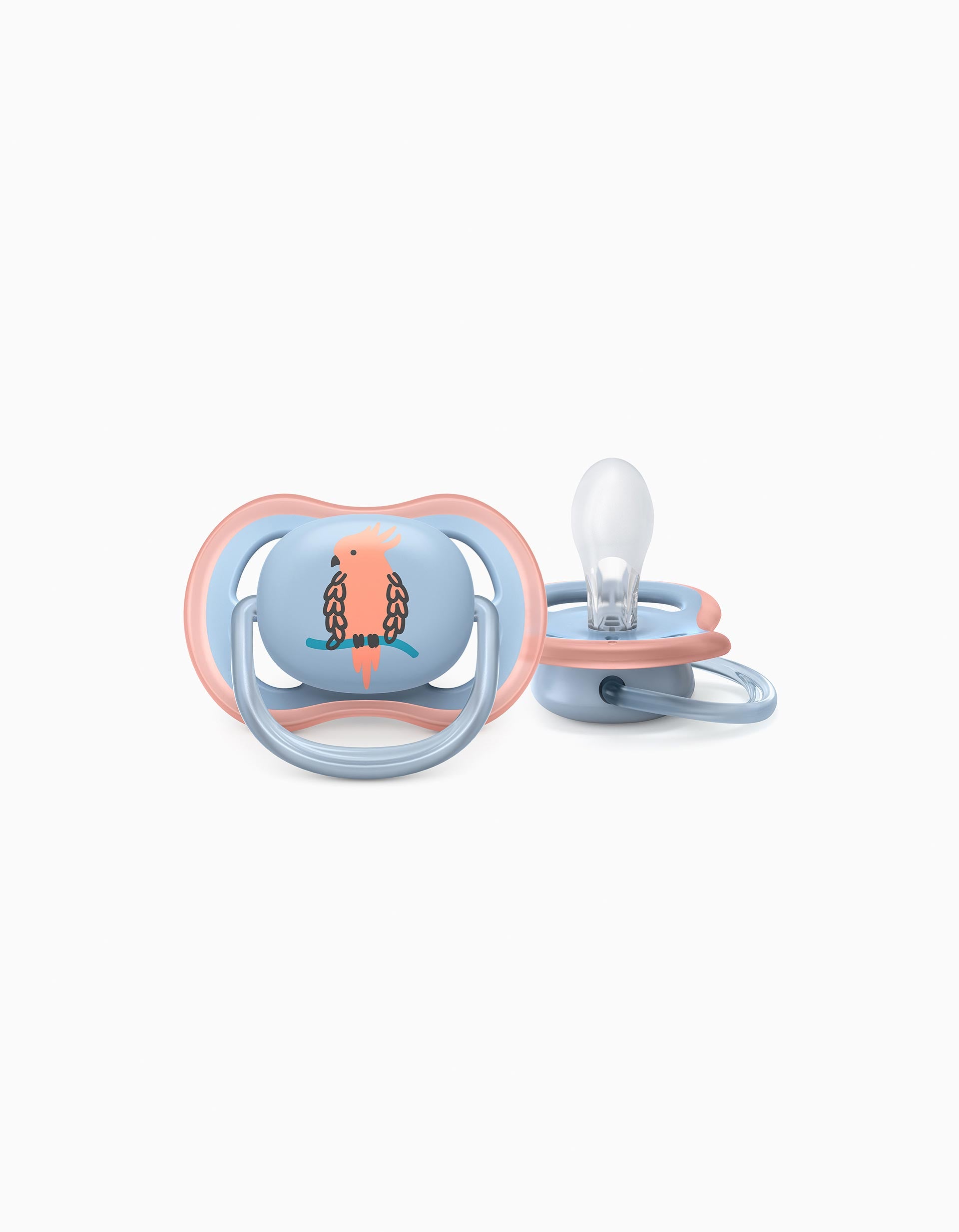 2 Dummies Ultra Air Silicone Tropical 0-6M Philips/Avent