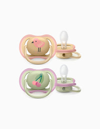 2 Chupetas Ultra Air Silicone Girl 0-6M Philips/Avent