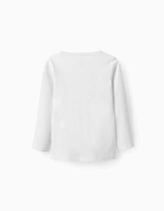 Pack 3 Camisetas Interiores de Algodón para Niña, Blanco