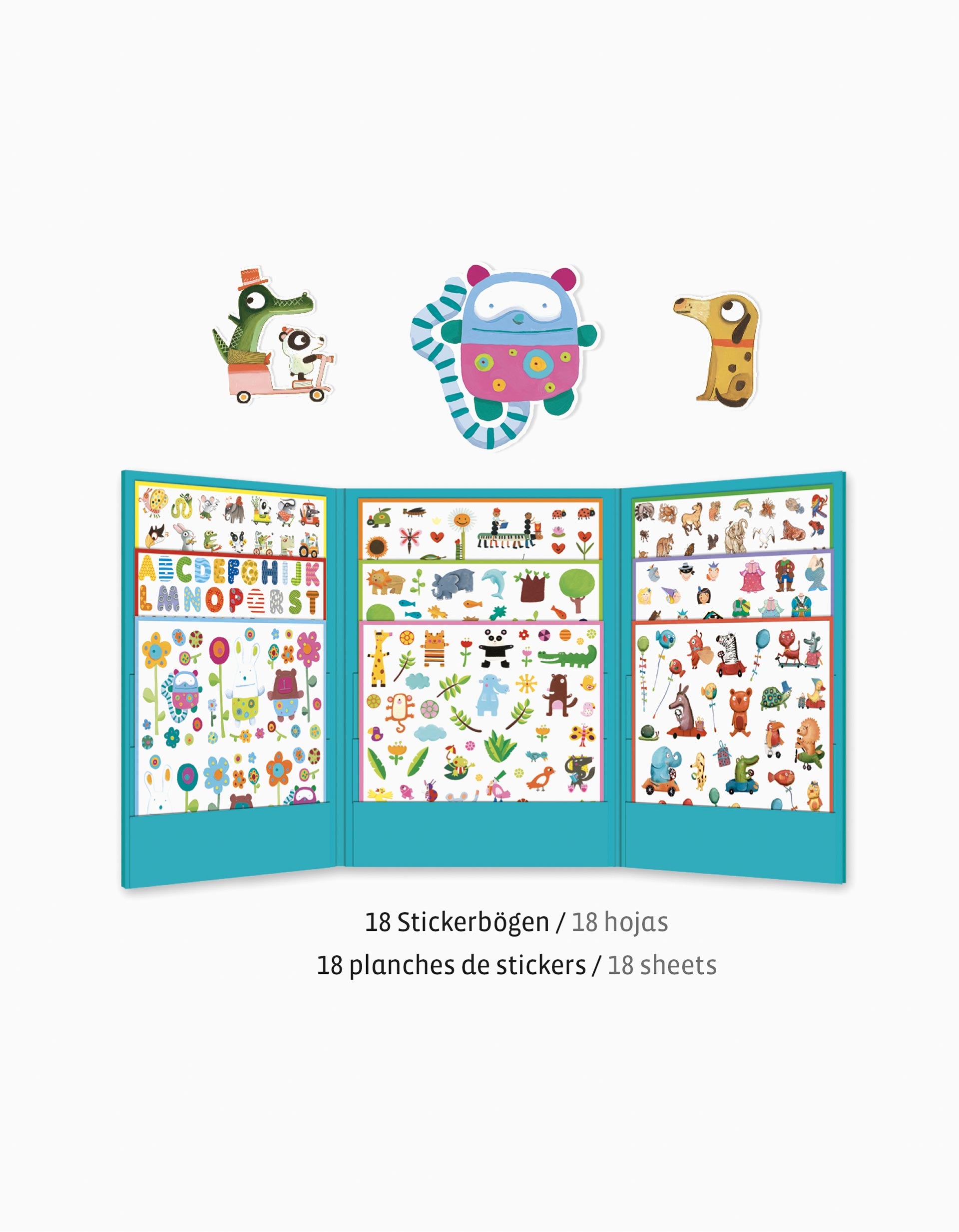 1000 Kid's Stickers Djeco 3A+