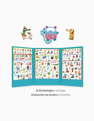 1000 Adhesivos Para los Más Pequeños Djeco 3A+