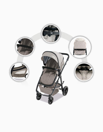 Conjunto de Paseo Duo Asalvo Beige