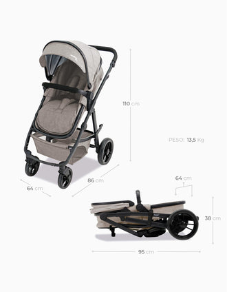 Conjunto de Paseo Duo Asalvo Beige