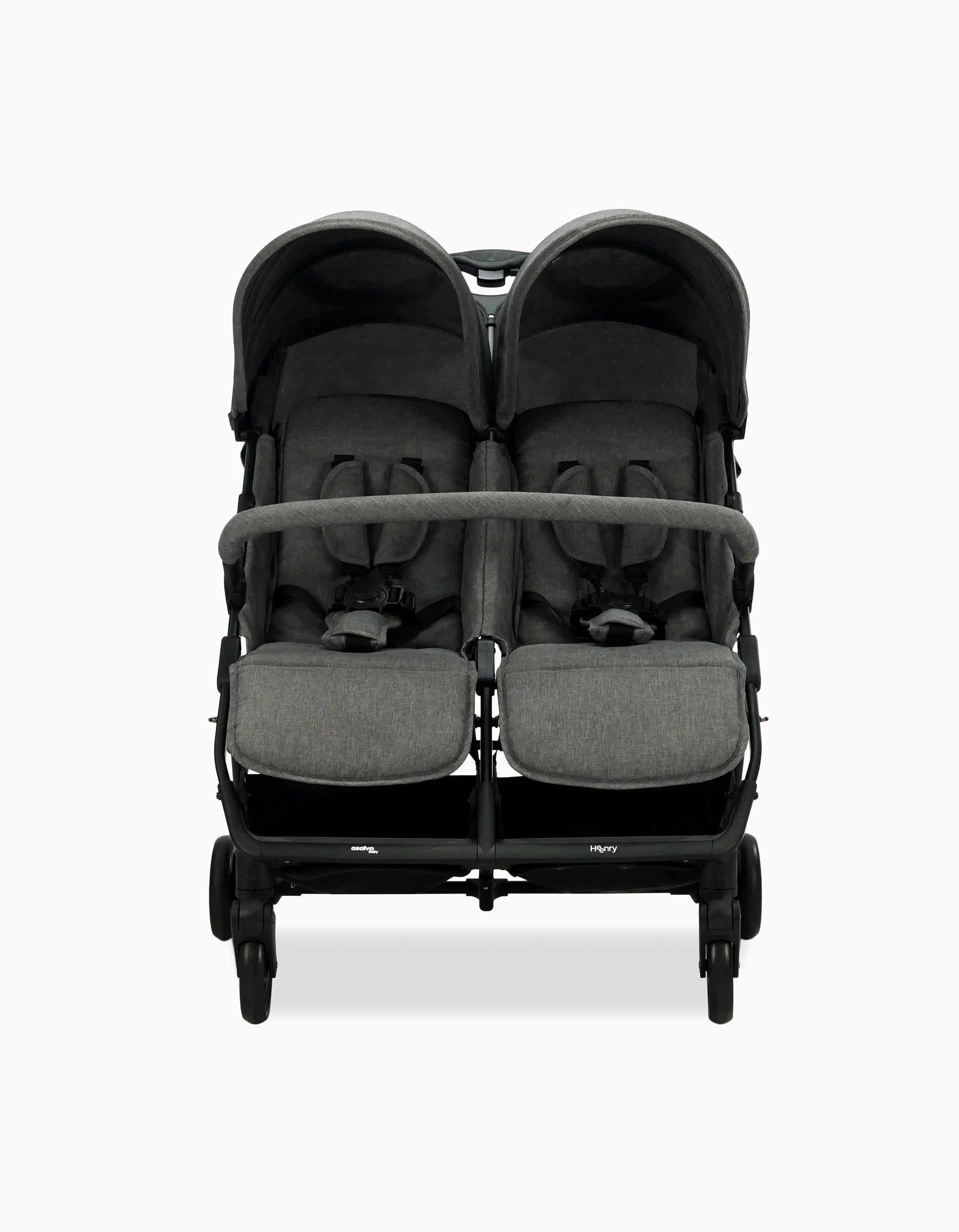 Twin Stroller Twins Henry Grey Asalvo