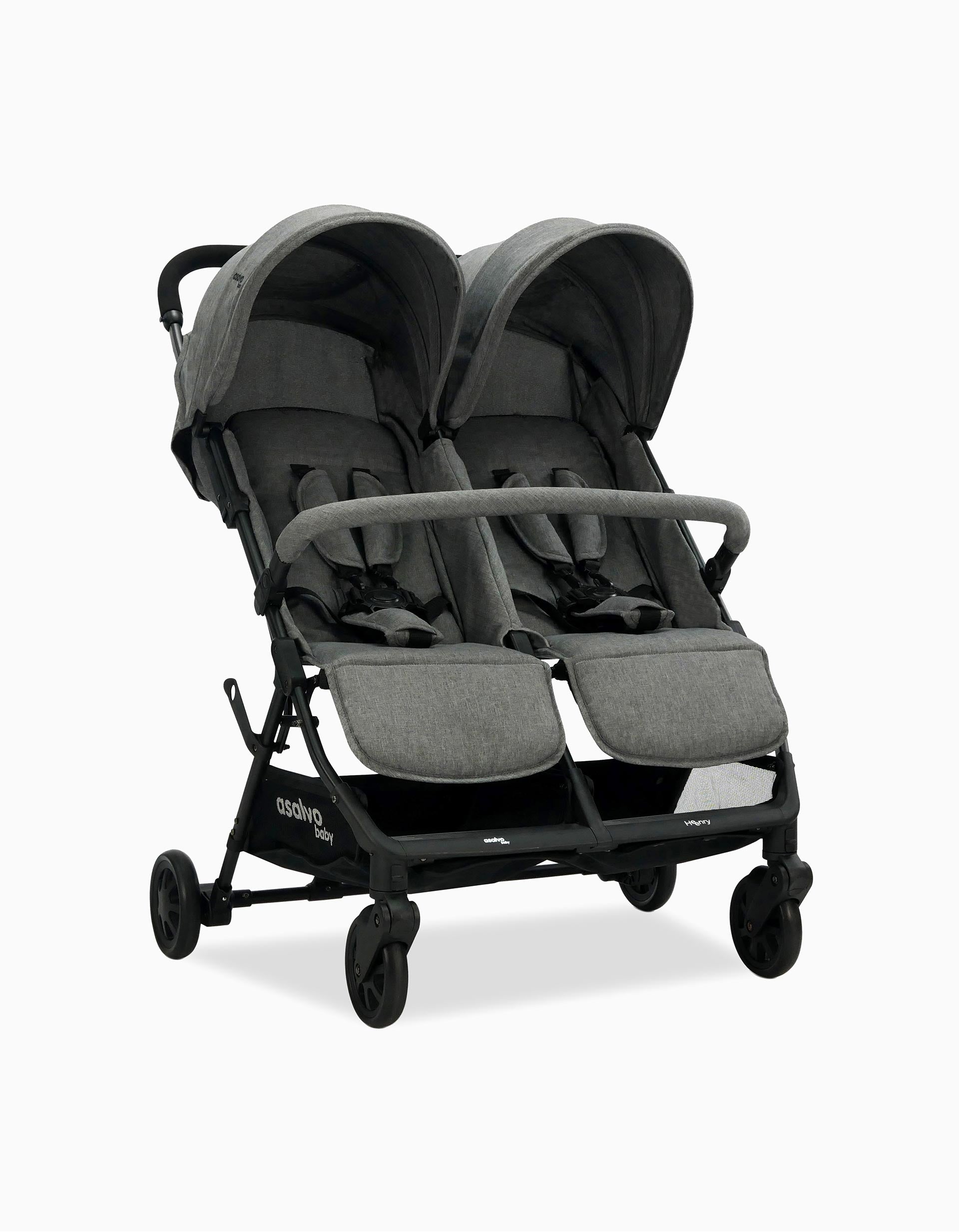 Twin Stroller Twins Henry Grey Asalvo