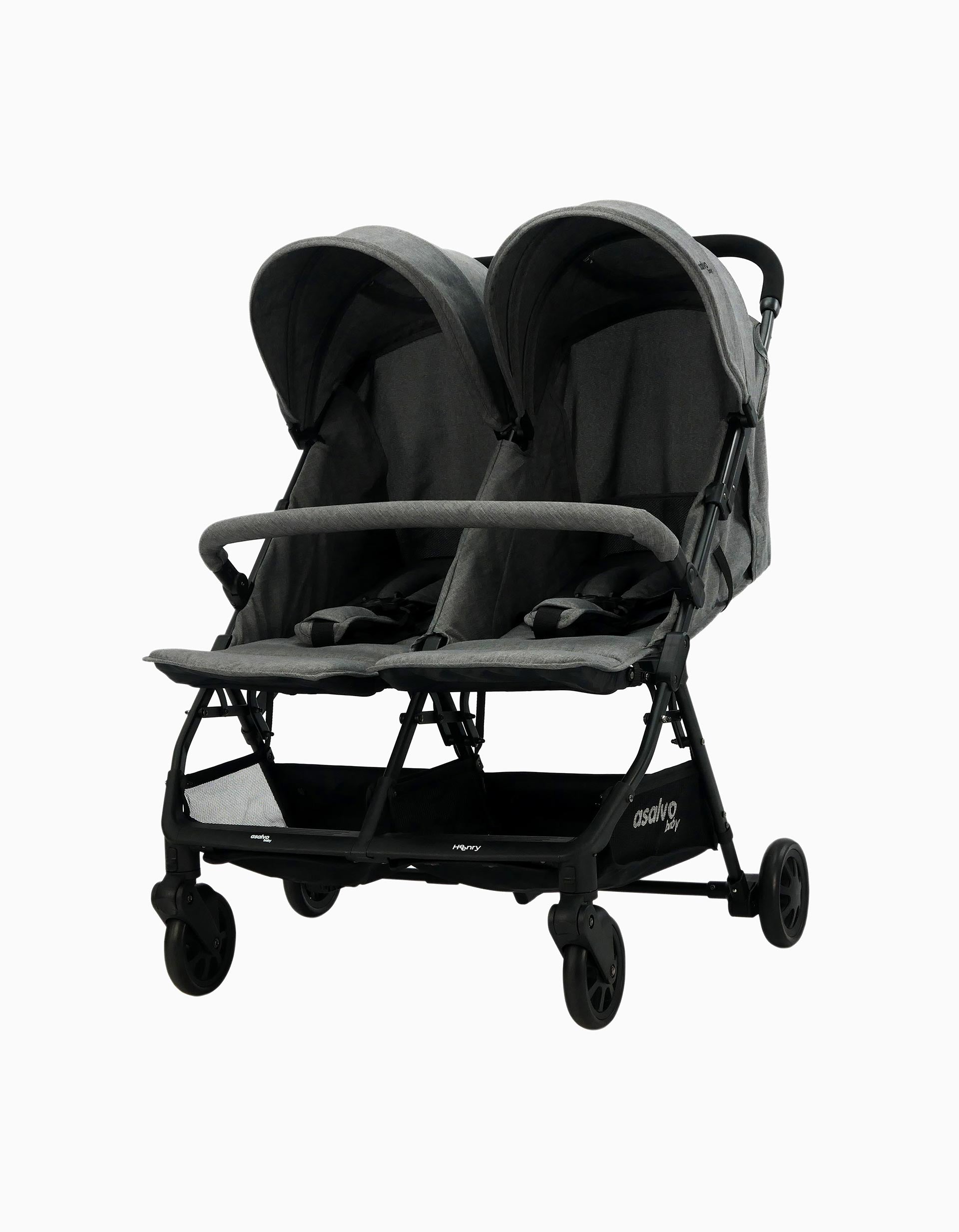 Twin Stroller Twins Henry Grey Asalvo