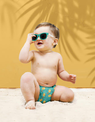 Pañal de Natación Xl Tropical Punch Green Bambino Mio