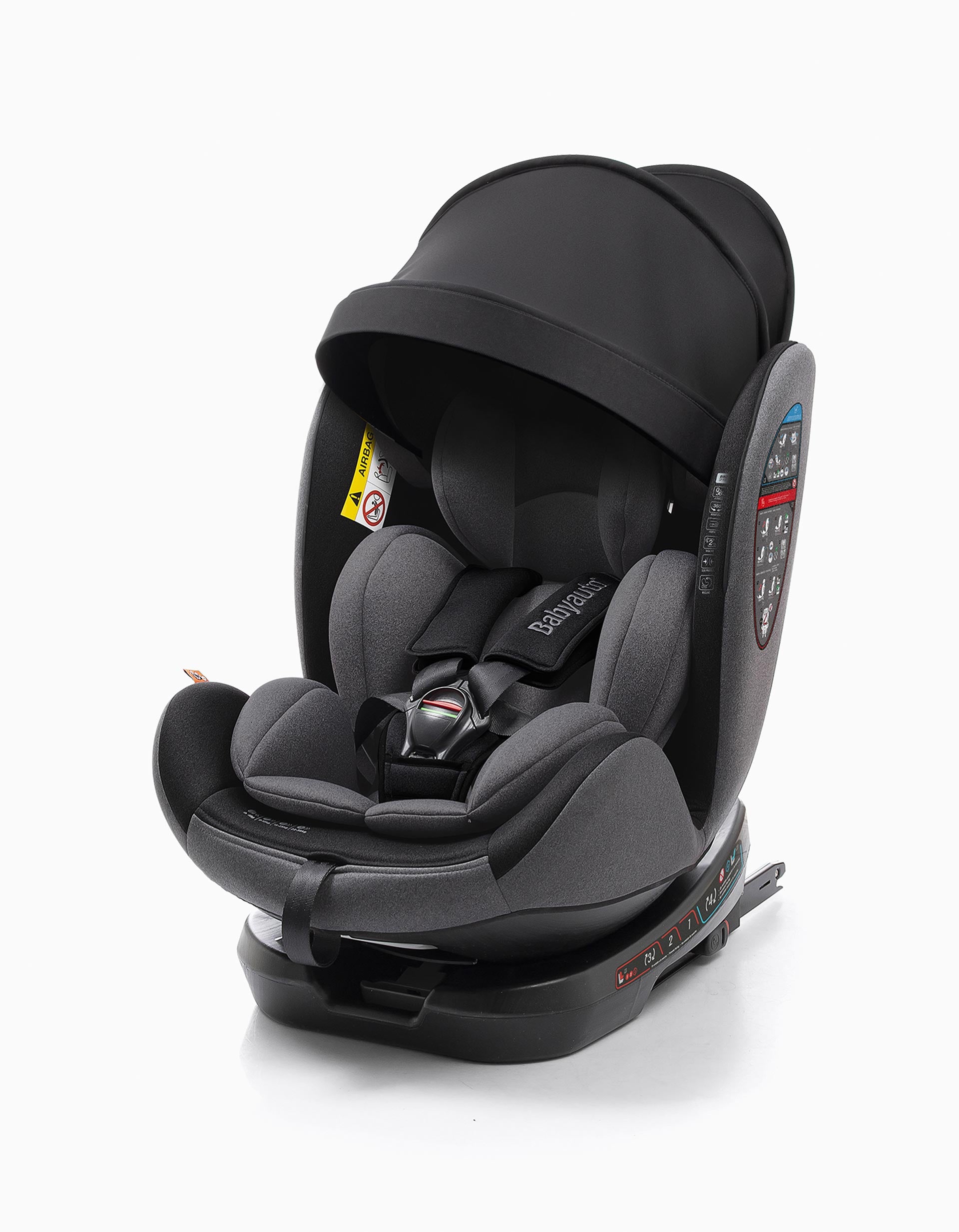 Car Seat Gr 0/1/2/3 Biro D Fix Isofix Gris Babyauto