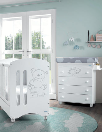 Cómoda Banheira Sweet Bear Stars Grey Micuna