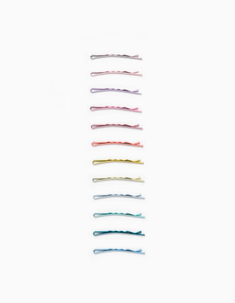 Lot 12 Épingles à Cheveux Bébé et Fille, Multicolore