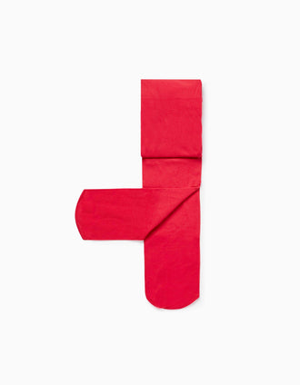 Medias de Microfibra para Niña, Rojo