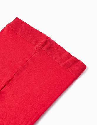 Medias de Microfibra para Niña, Rojo