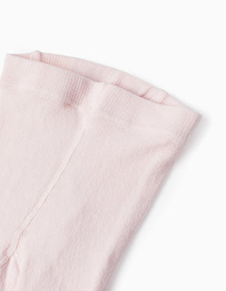 Collants de Malha Anti-Borboto Para Menina, Rosa
