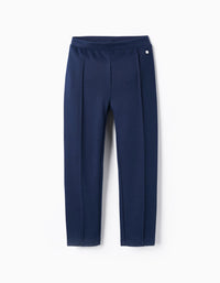 Leggings com Vincos para Menina, Azul-Escuro