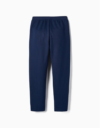 Leggings con Vincos para Niña, Azul Oscuro