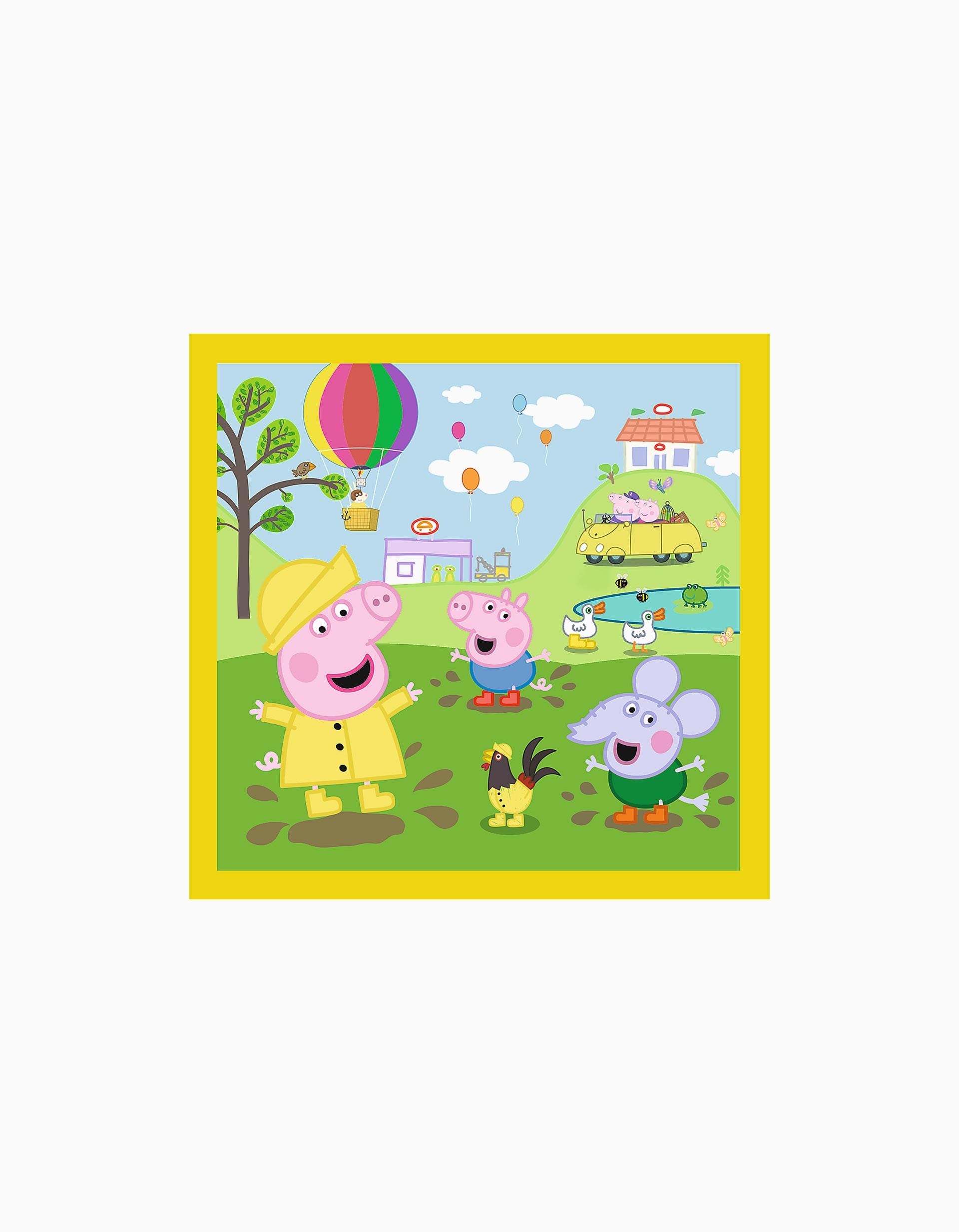 Puzle 3 en 1 Peppa Pig Happy Days Trefl 3A+