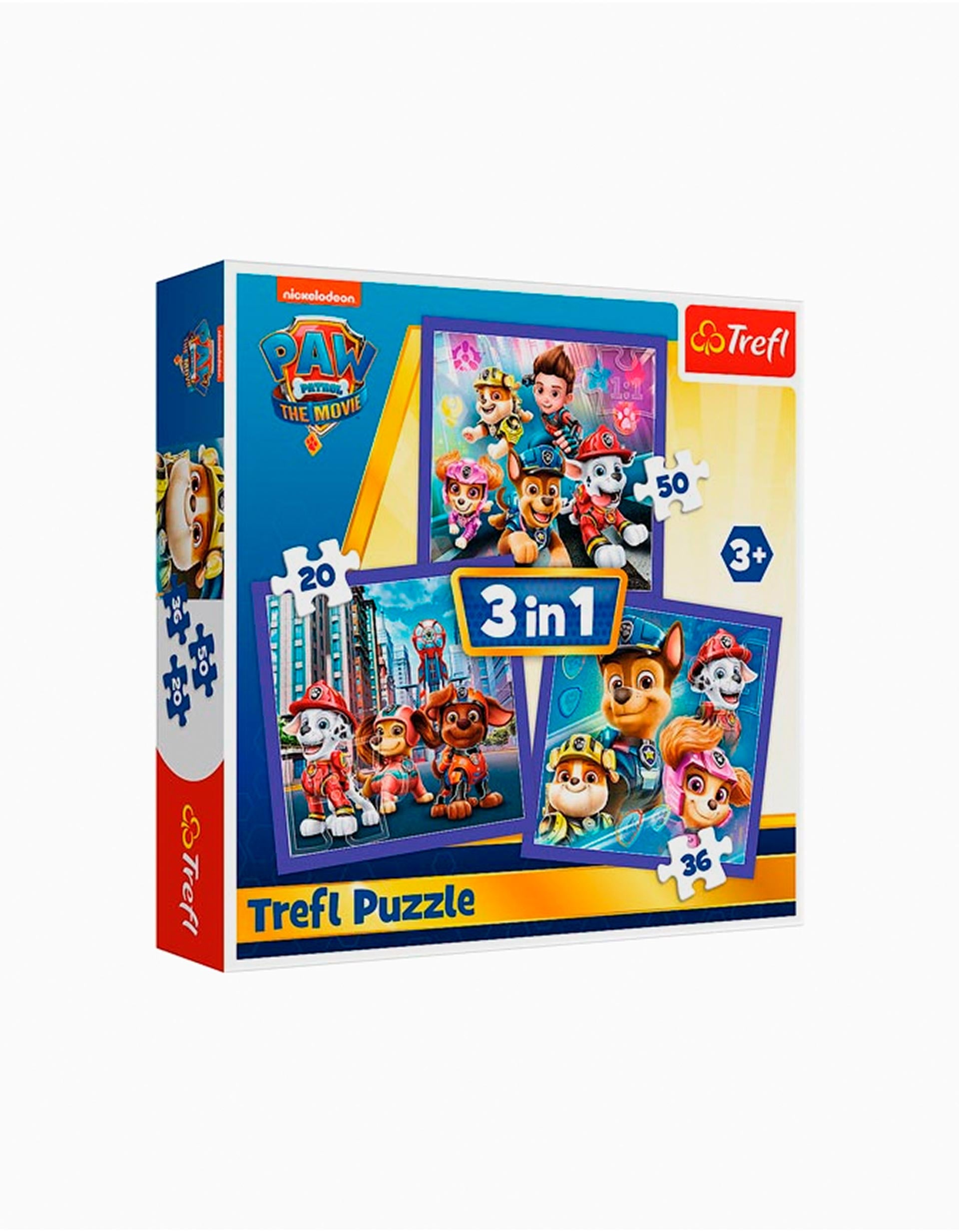 Puzle 3 en 1 Paw Patrol Ready For Action Trefl 3A+