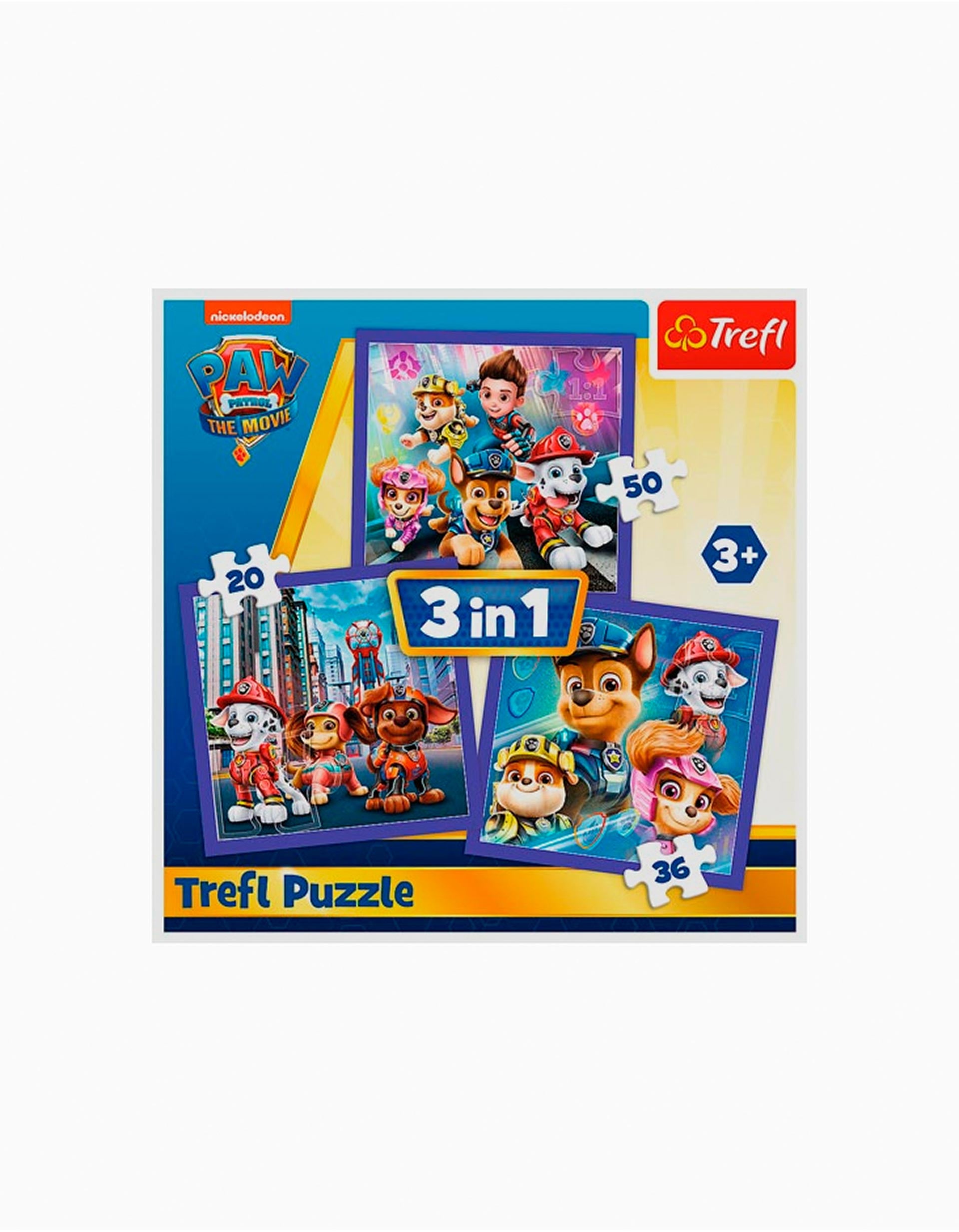 Puzle 3 en 1 Paw Patrol Ready For Action Trefl 3A+