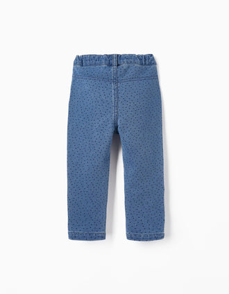 Jeggings de Lunares para Bebé Niña, Azul