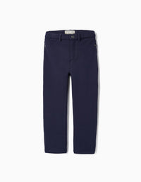 Jeggings de Algodão para Menina, Azul Escuro