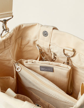 Sac de promenade urbain beige Zy Safe