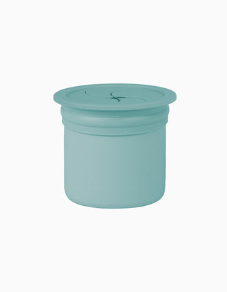 Vaso De Snack Con Pajita Verde/Gris Minikoioi 6M+