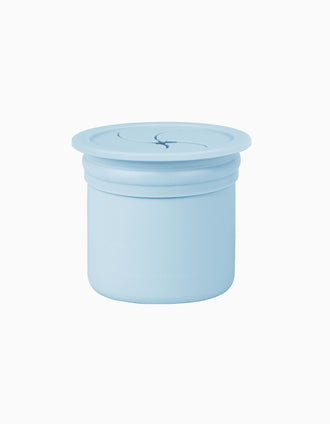 Vaso De Snack Con Pajita Azul/Gris Minikoioi 6M+